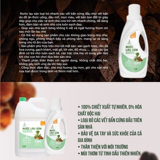 Nước Lau Sàn đuổi muỗi và côn trùng tinh dầu Bạch Đàn Chanh - Bồ Hòn 1000ml JULYHOUSE