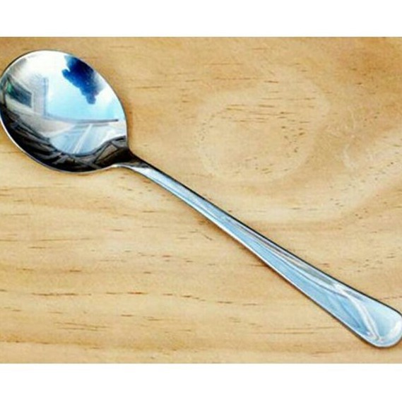 Thìa inox ăn cơm cháo súp cán dài đầu tròn dài 17.5cm [ T#02 ] | BigBuy360 - bigbuy360.vn