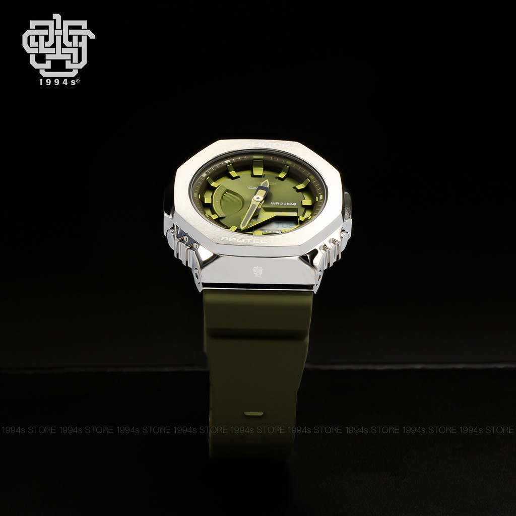 Đồng hồ nam/nữ Casio G-Shock GM-S2100 / GM-S2100-3A chống va đập, chống nước 200m, size 40mm, hàng chính hãng