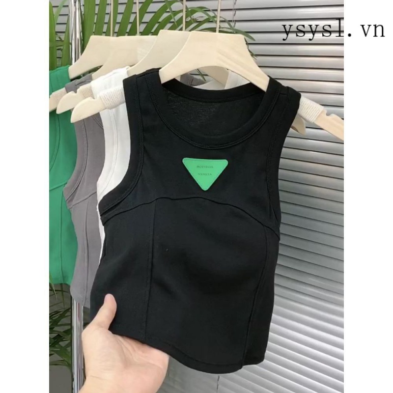 Áo Thun Không Tay Tích Hợp Đệm Ngực Phong Cách Phương Tây Thời Trang Mùa Hè Hàng Mới 2022 Dành Cho Bạn Nữ