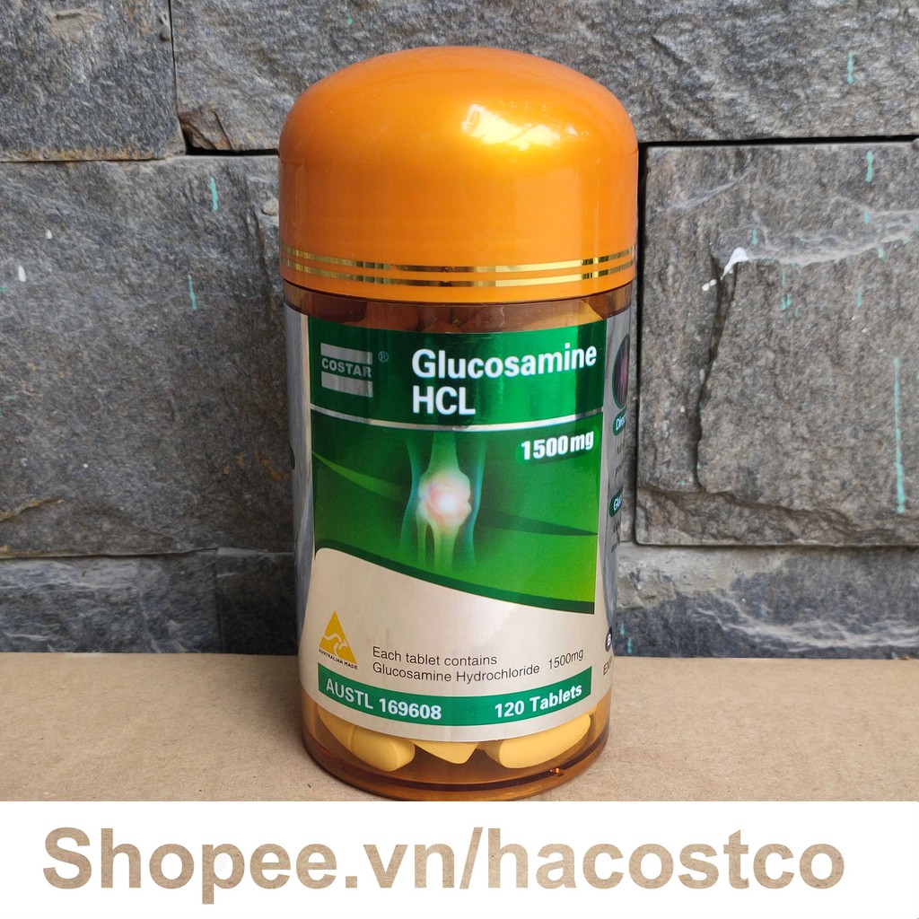 Viên uống Costar Glucosamine HCL1500mg 120 viên Của Úc Hỗ Trợ Xương Khớp - Costar Glucosamin HCL1500mg