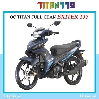 (122) Full bộ ốc Titan Gr5 bắt dàn chân  Exiter 135 Ex 150 Ex 155  trọn bộ 14 ốc titan, bắt đĩa, pass heo dầu, gác chân