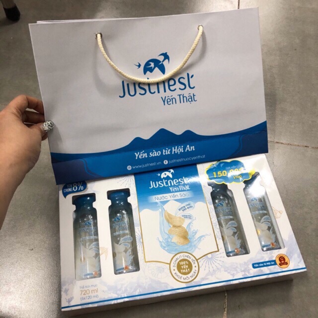 NƯỚC YẾN THẬT JUSTNEST KÈM TÚI GIẤY