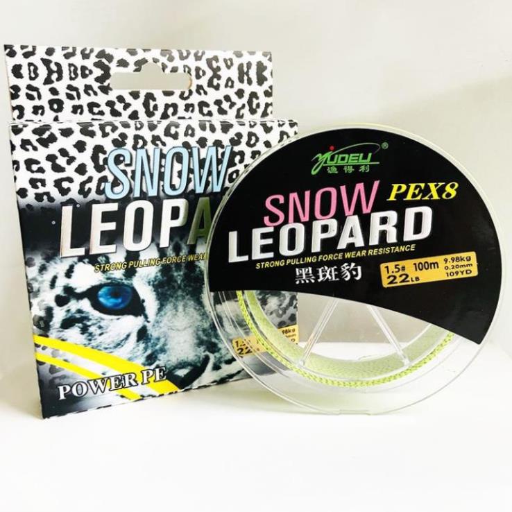 Dây Dù Câu Cá Snow LeoPard PE X8 Dù Câu Cá Tải Trọng Lớn Từ 10 Đến 30kg