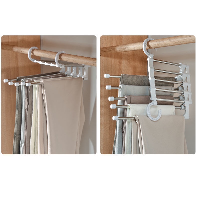 Móc Treo Quần Áo Bằng Thép Không Gỉ Đa Năng Có Thể Gấp Gọn Tiện Dụng