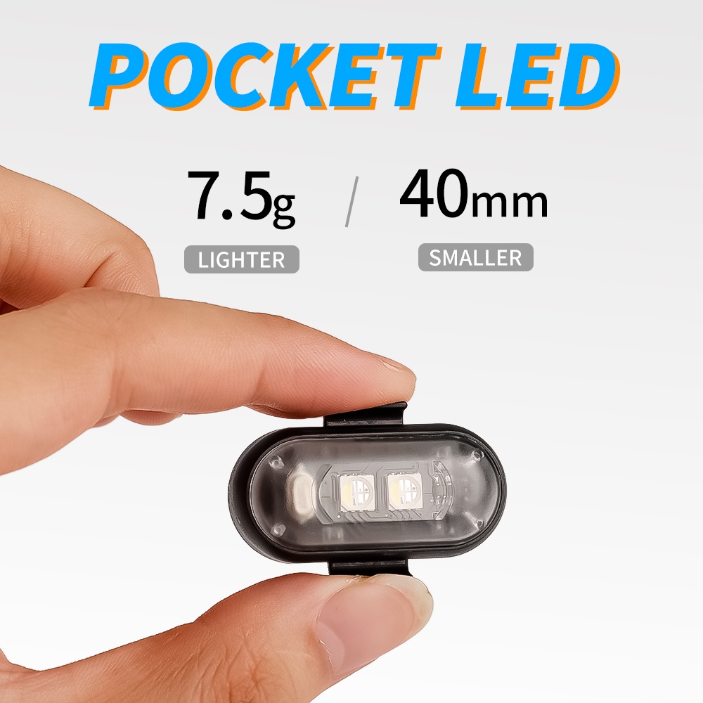 1 Bộ Đèn Cảnh Báo An Toàn Không Dây Điều Khiển Từ Xa 7 Màu Cho Xe Hơi / Xe Máy