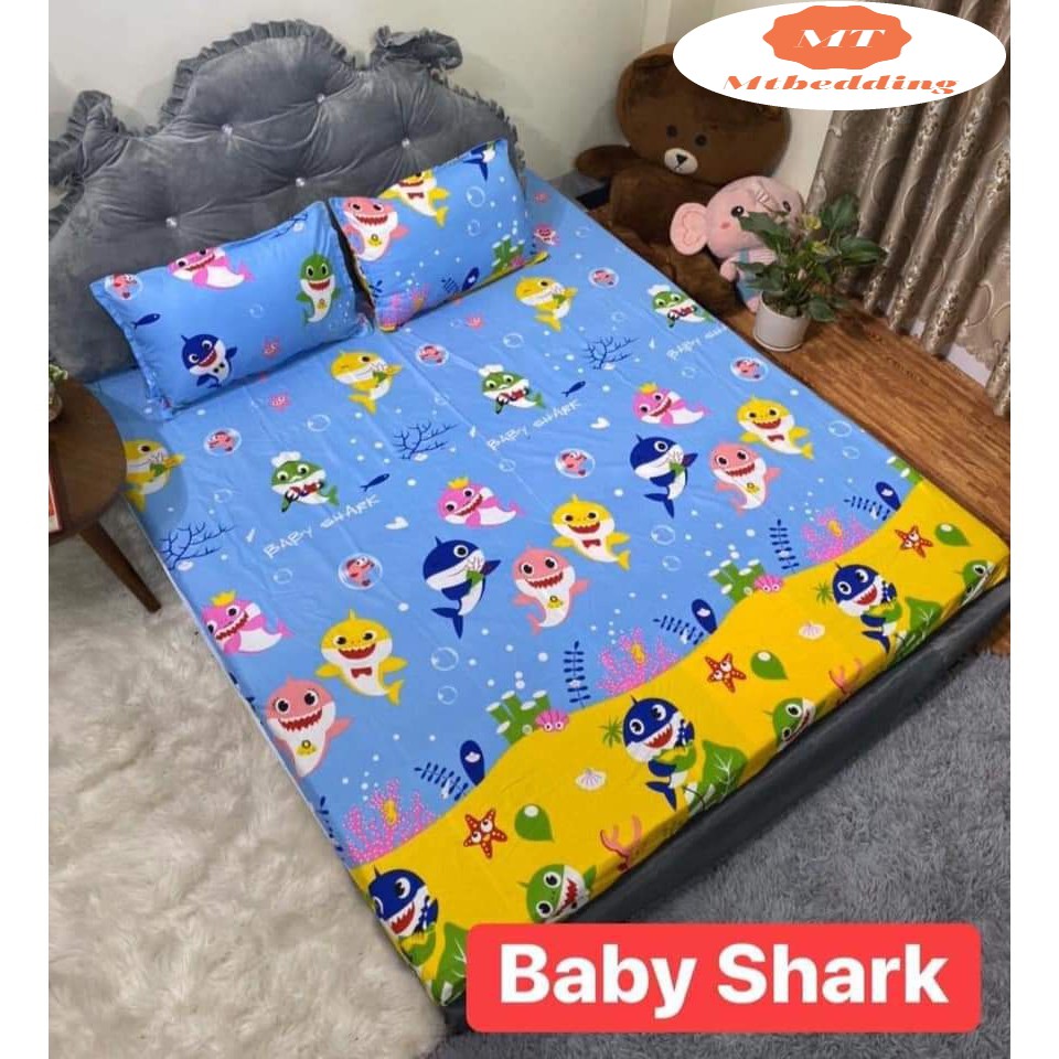 Bộ Ga Gối Polly Cotton BaBy Shark .....