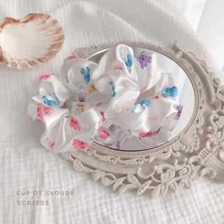 Buộc tóc Scrunchies phi bóng hình thú cưng đáng yêu