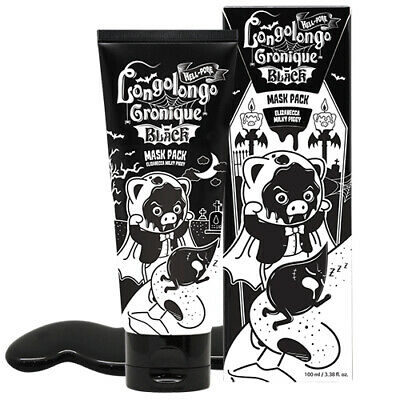 (Hàng Mới Về) Mặt Nạ Đen Elzivecca 100ml / [ELIZAVECCA] Hell-Pore Longolongo Gronique Black Mask Pack 100ml