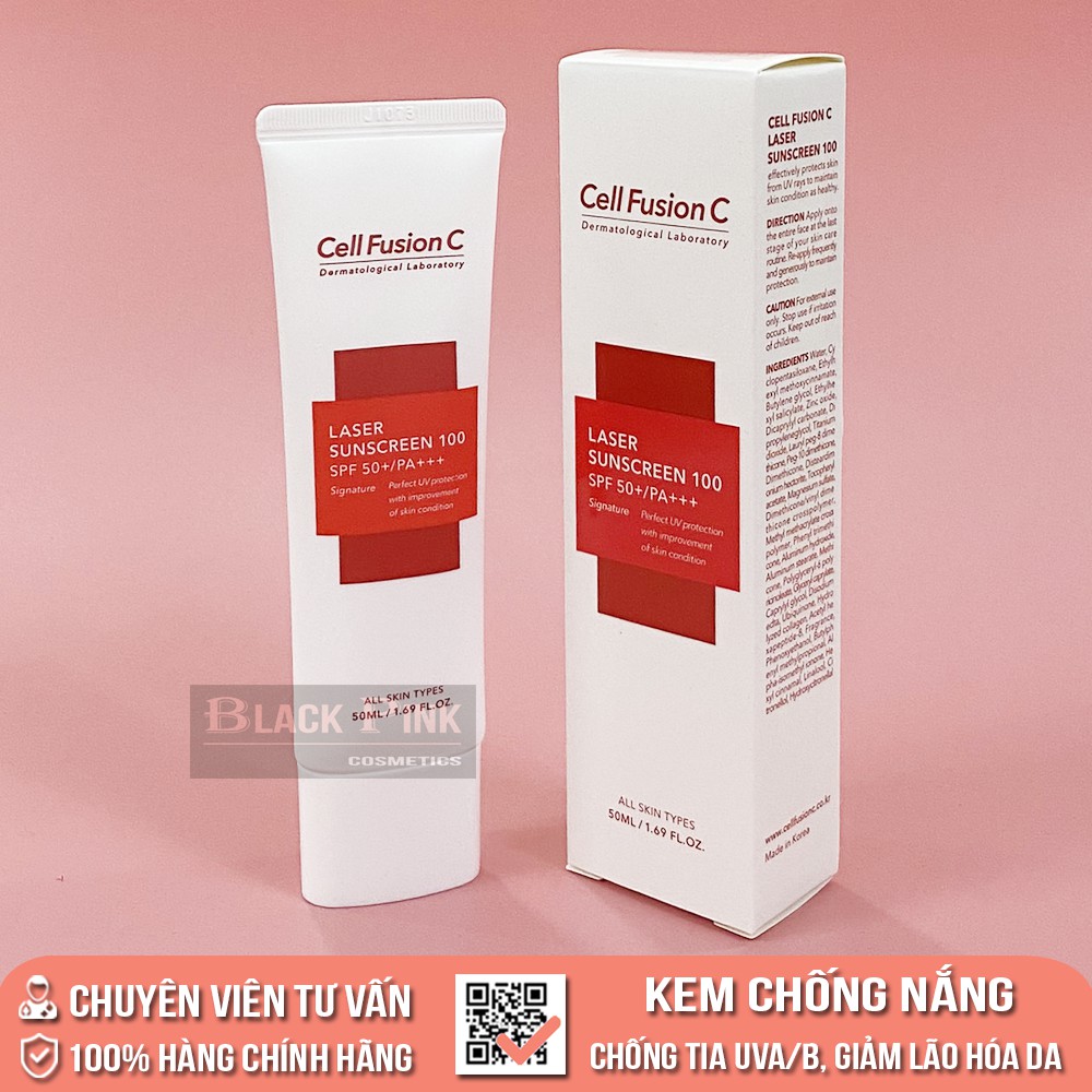 Kem Chống Nắng Cell Fusion C Sunscreen 100 SPF PA50+++, bảo vệ da khỏi tia UVA/B, ngăn ngừa lão hoá, loại lớn 50ml