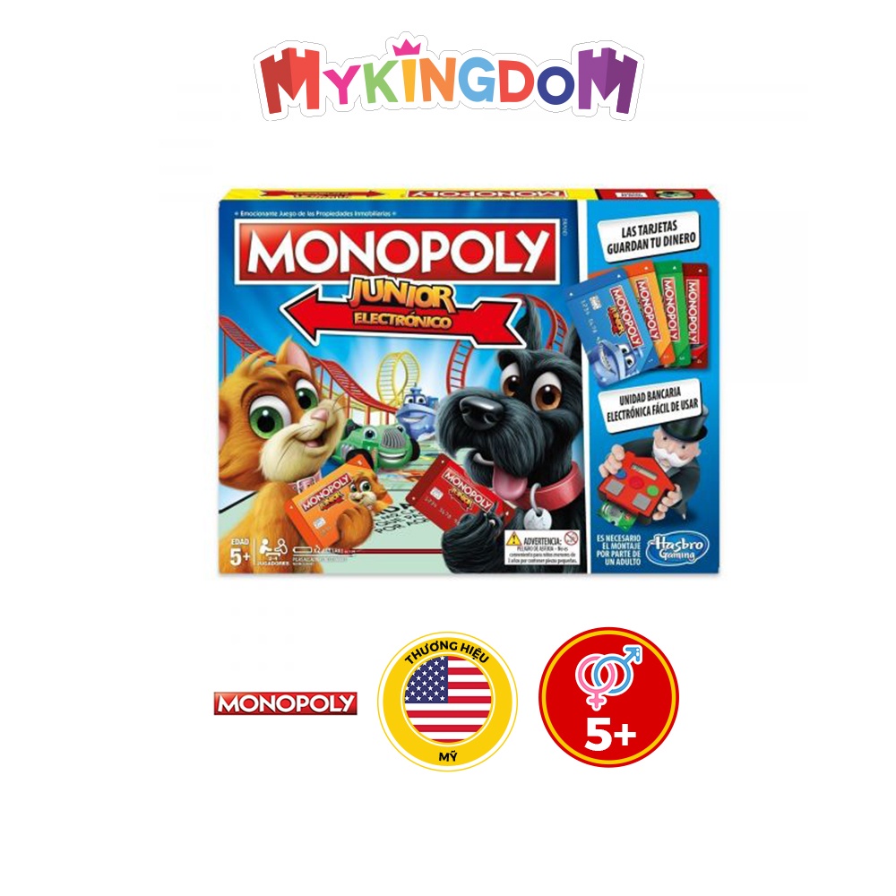 Bộ Trò Chơi Cờ Tỷ Phú - Ngân hàng điện tử Junior MONOPOLY E1842