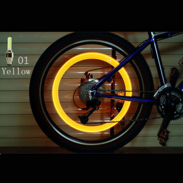 Sét 1 cặp 2 đèn LED gắn van bánh xe đạp. máy .ô tô