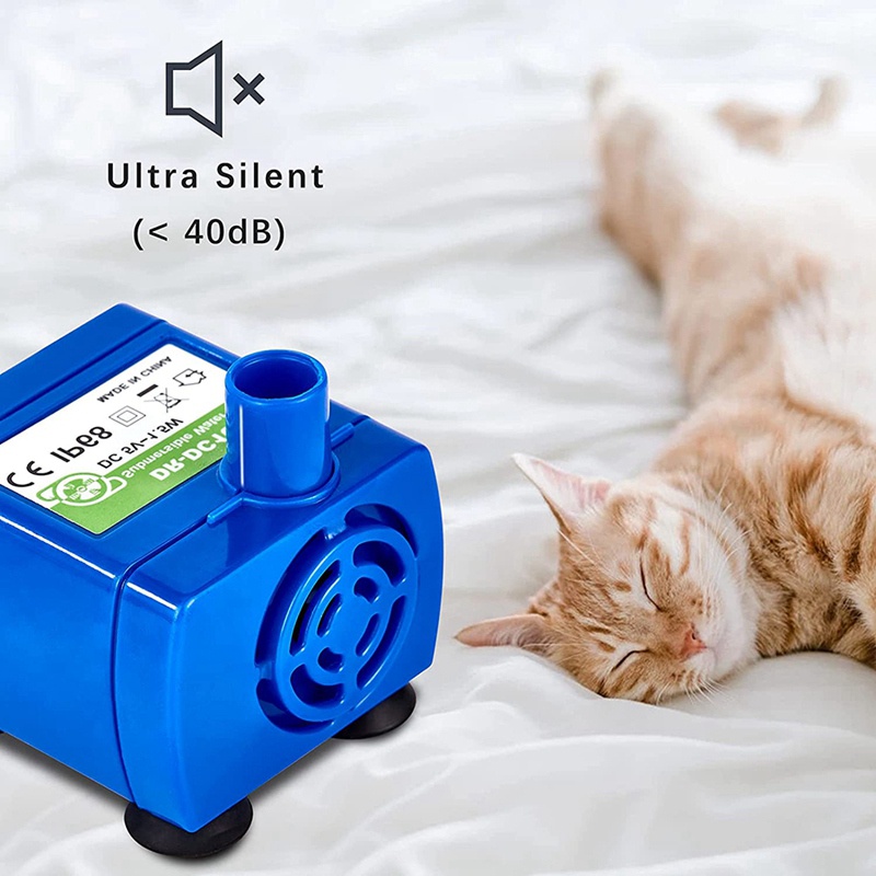 Máy bơm đài phun nước cho mèo , Máy bơm nước cho thú cưng Máy bơm thay thế DR-DC160 Động cơ cho vòng tròn , Nắp hoa Đài phun nước cho mèo