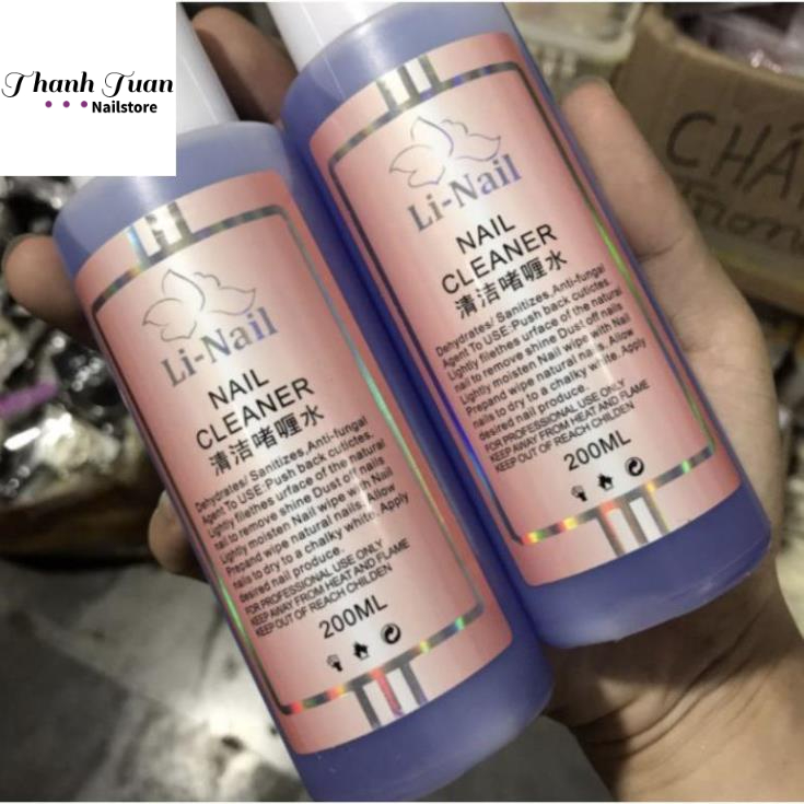 Nước lau gel,phá móng,rửa cọ nail chính hãng 200ml  - Phụ kiện đồ nail
