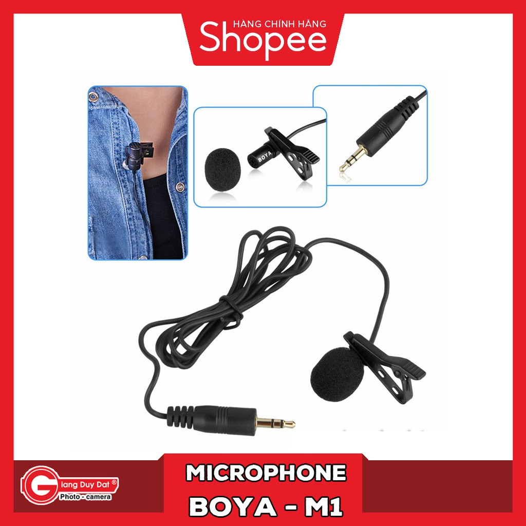 Microphone BOYA BY-M1 Dành Cho Máy Ảnh &amp; Điện Thoại Smartphone