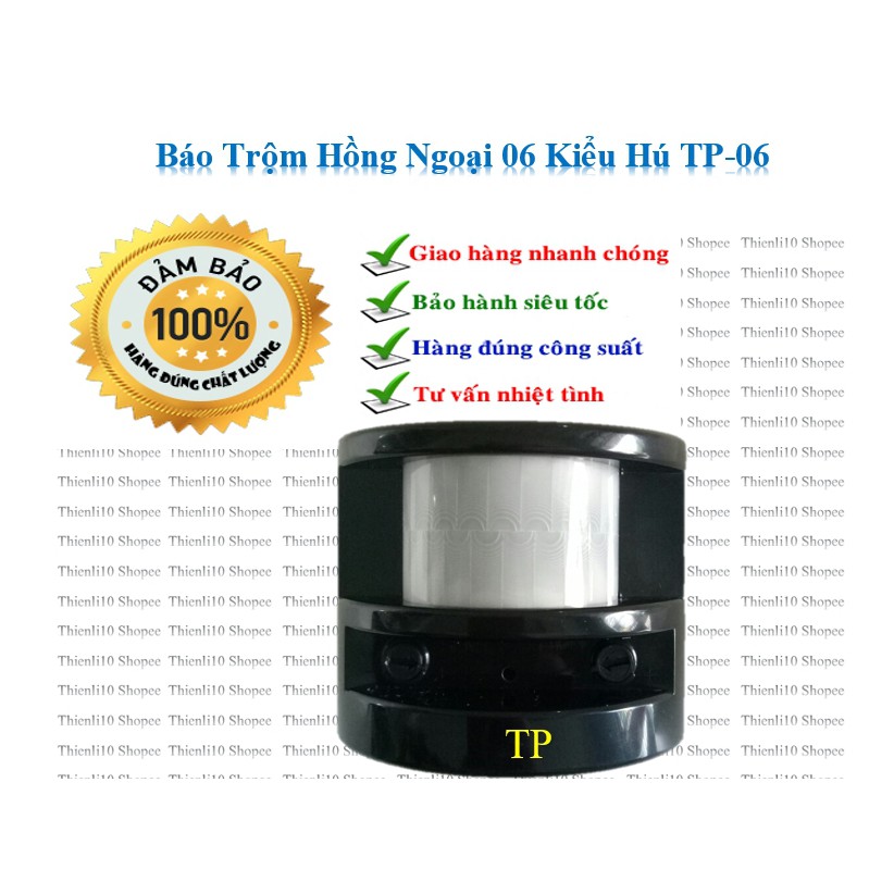 Bộ 10 báo trộm hồng ngoại độc lập 6 âm thanh TP-06