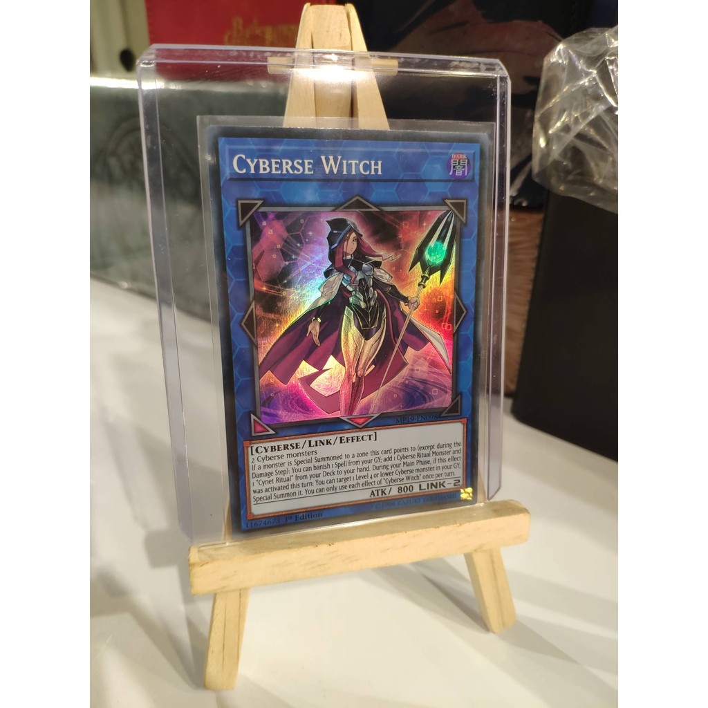 Lá bài thẻ bài Yugioh Cyberse Witch - Super Rare - Tặng bọc bài nhựa bảo quản