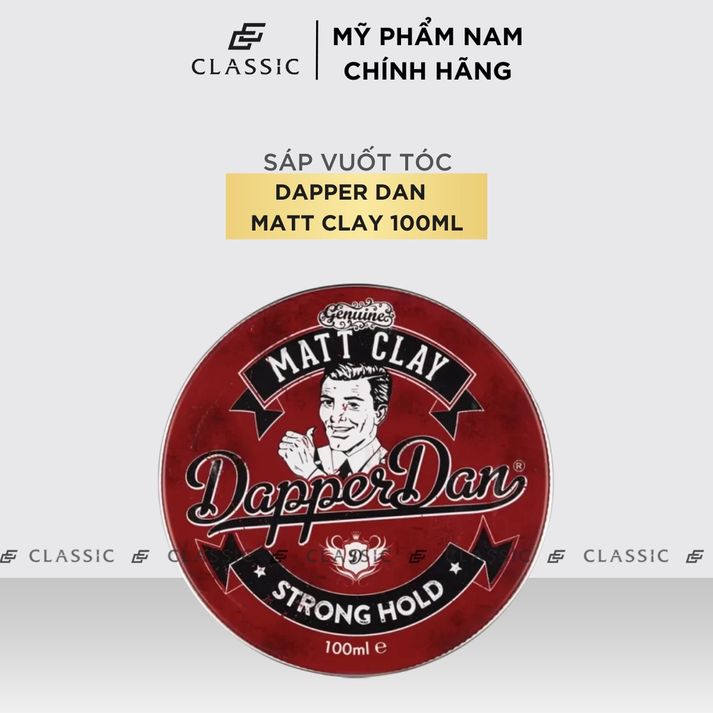 Sáp vuốt tóc Dapper Dan Matt Clay 100ml