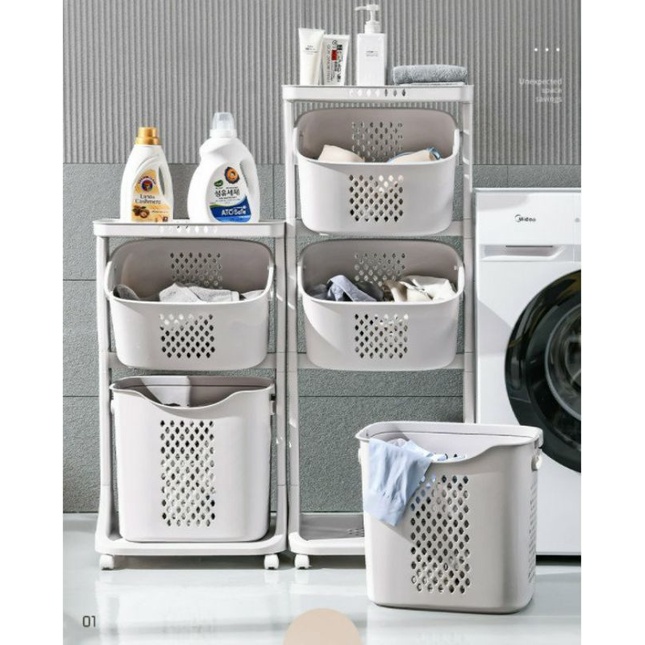 Kệ đựng đồ đa năng nhiều tầng có bánh xe tiện lợi Việt Nhật