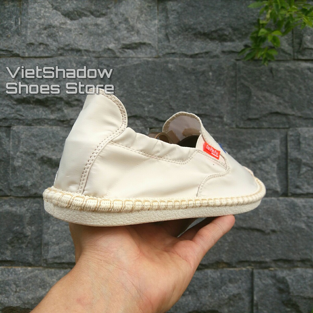 Slip on nam - Giày lười vải nam cao cấp "Champion" - Vải polyester màu (Be) - Mã SP 2923 | BigBuy360 - bigbuy360.vn