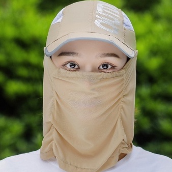 Mũ lưỡi trai kèm khẩu trang chống nắng chống uv cao cấp