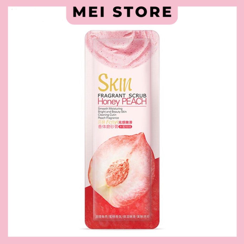 Gel Tẩy Tế Bào Chết Đào Fenyi Skin Honey Peach Gói Nhỏ Tiện Dụng 3g