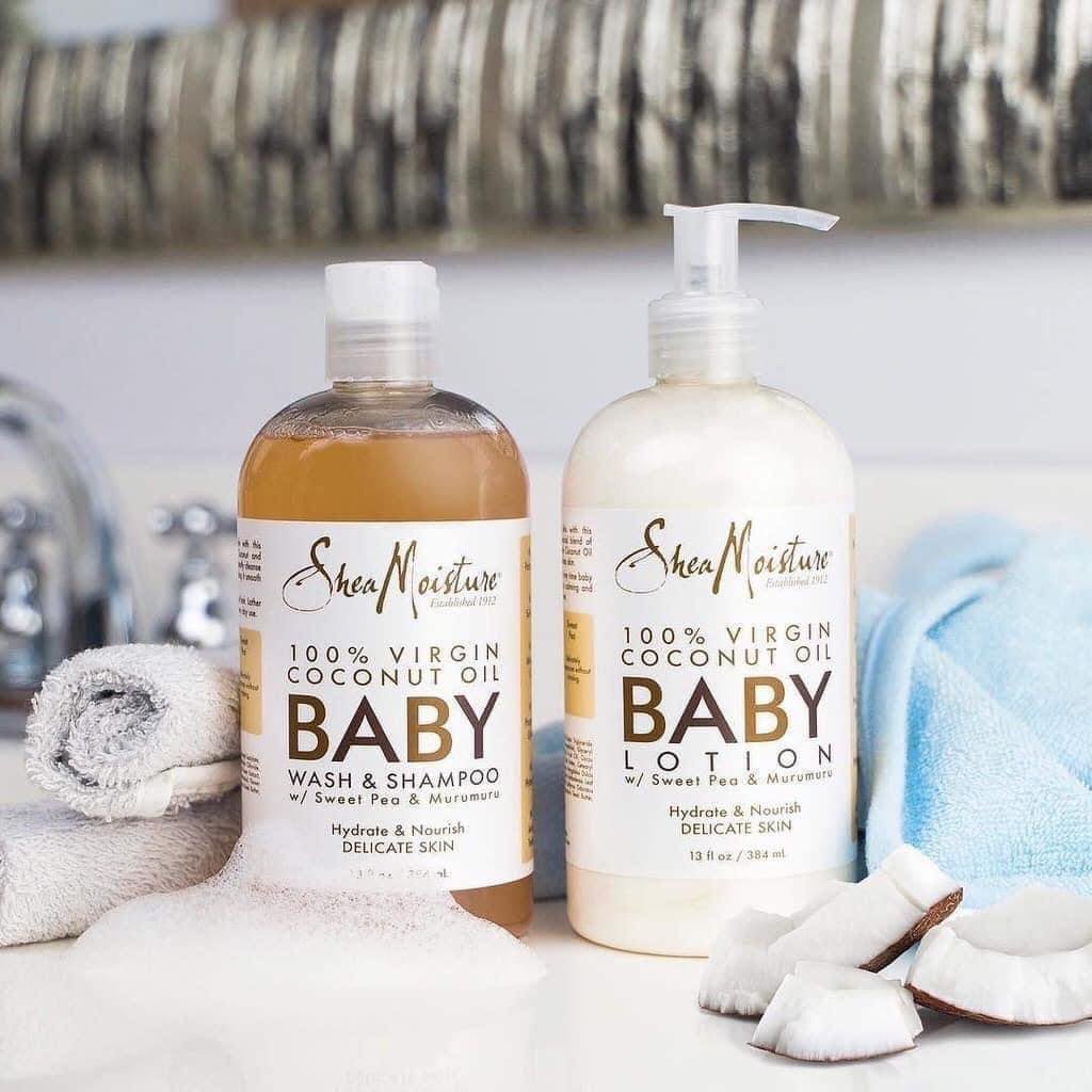 BỘ TẮM GỘI &amp; LOTION CHO BÉ SHEAMOISTURE BABY