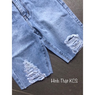 �� Quần Jeans Ngố Nữ Rách
