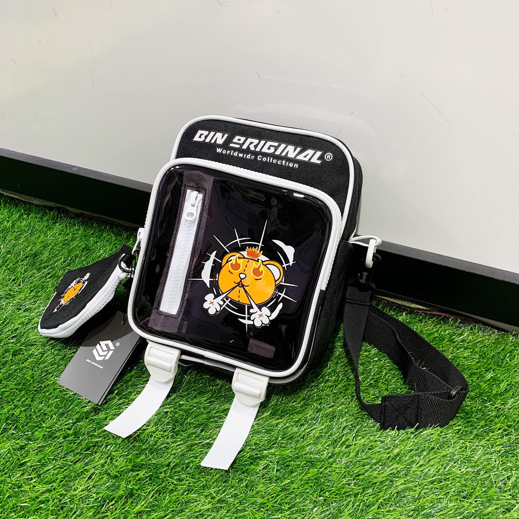 [Mã SKAMA06 giảm 8% TỐI ĐA 50K đơn250K] Túi đeo chéo ss1 bin original full black | BigBuy360 - bigbuy360.vn