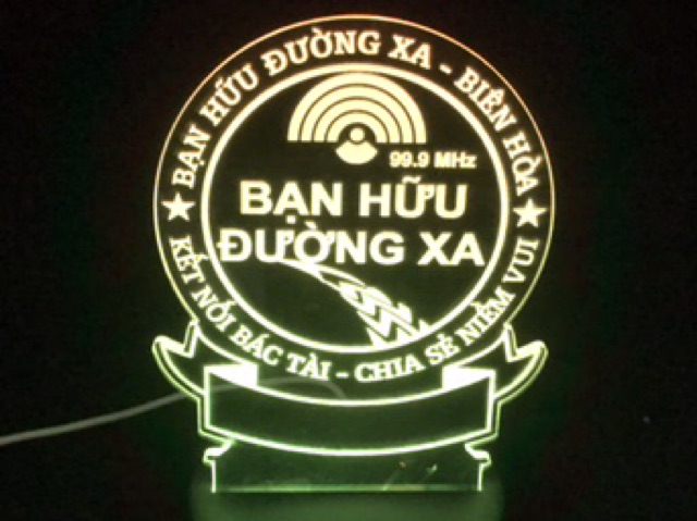 Đèn Led 3d Bạn Hữu Đường Xa 16 Màu Remote Điều Khiển - Quà tặng theo yêu cầu