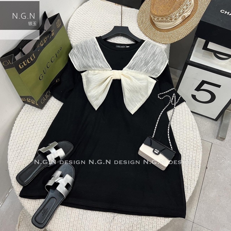 Váy Xuông Nơ Xinh