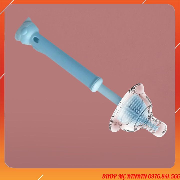 Cọ rửa bình sữa 3 chi tiết cho bé Silicon cao cấp cọ núm ti cọ rửa ống hút dễ dàng