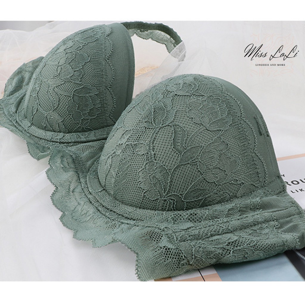 Set Đồ Lót Cup Ngang LOLI Ren Bèo, Áo Bra Mút Vừa Có Gọng Mút 2cm Kiểu Dáng Gợi Cảm Kèm Quần Ren Mềm | BigBuy360 - bigbuy360.vn