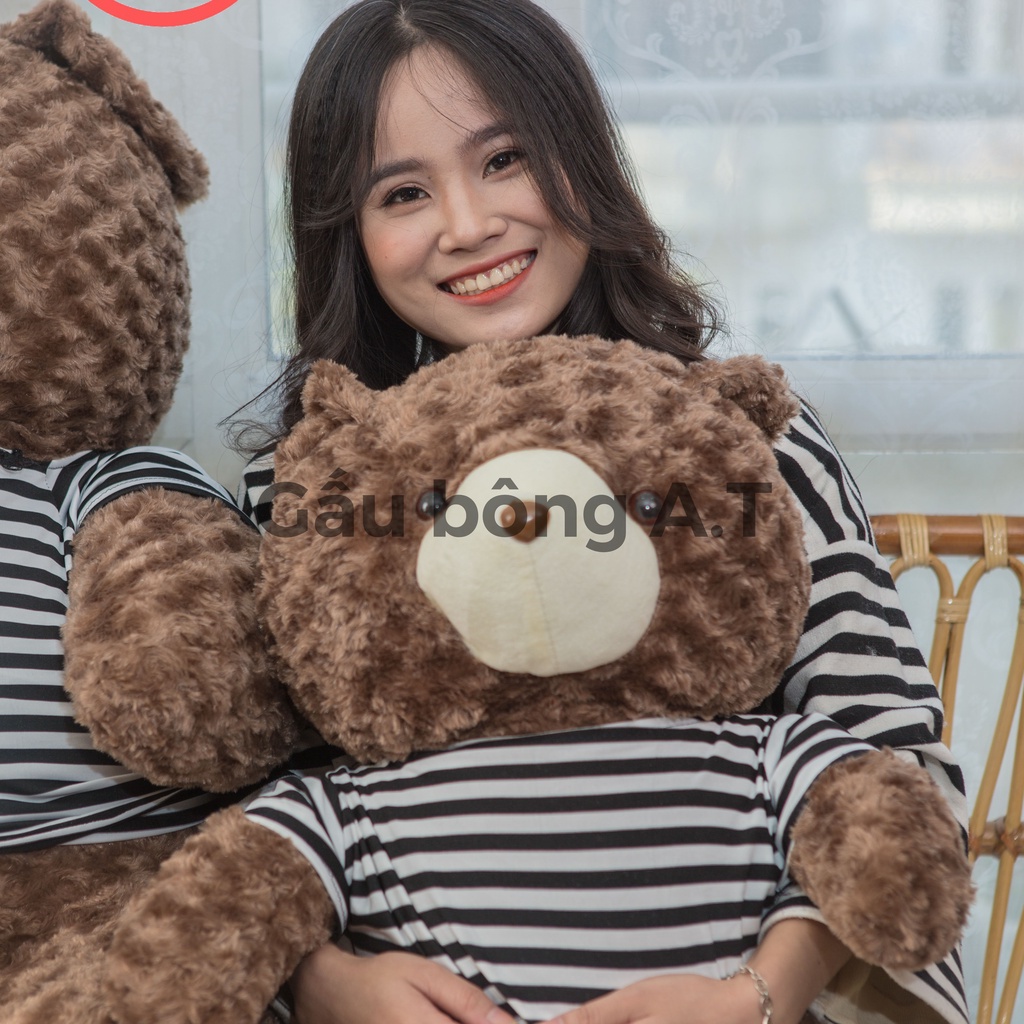 [HOT] Gấu Bông Teddy - Thú Nhồi Bông Teddy Siêu To Màu Nâu Khói _ size 90cm-1m8 _ AT001