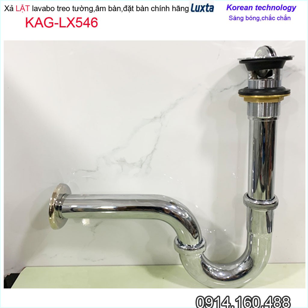 Xả lavabo Luxta KAG-LX546, bộ xả lavabo lật chậu lavabo sứ thoát nhanh sử dụng tốt