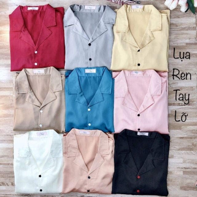 Đồ bộ piyama satin lụa
