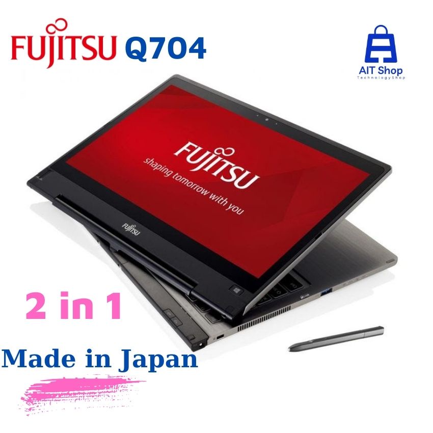 Máy tính xách tay FUJITSU ARROWS Tab Q704  máy tính bảng 2 in 1 Nhật Q704 gồm máy, sạc, bút gốc