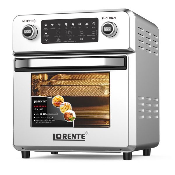 Nồi chiên không dầu Lorente LT-1600 (16L)(Tặng kèm bộ xiên thịt nướng)