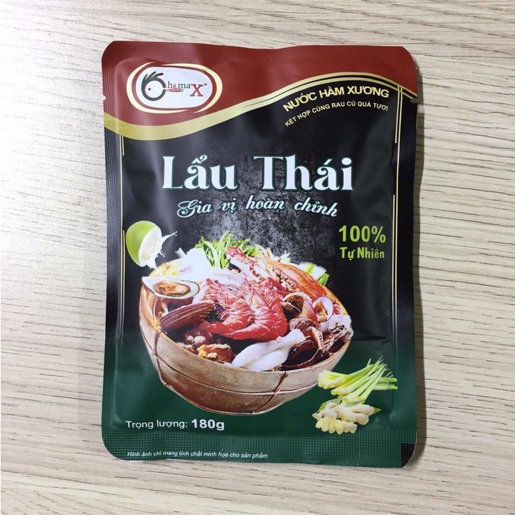 Nước Dùng Lẩu Thái CHIMAX Vị Lẩu Thái Chua Cay tự nhiên , Gói Cho 6-8 Người Ăn - Lẩu Thái 180g | BigBuy360 - bigbuy360.vn