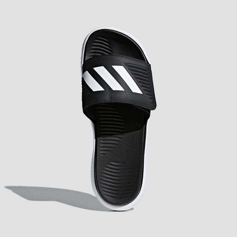 Dép ADIDAS ALPHABOUNCE - CAO CẤP - FULL SIZE - CAO CẤP - BỀN NHẸ [ DÉP ĐEN - ĐẾ TRẮNG ]