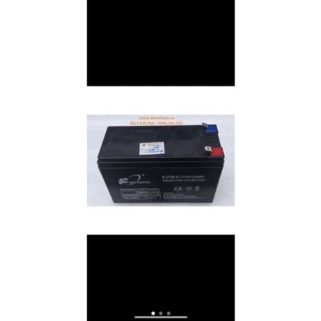 Ắc Quy 12V 8Ah Dùng cho Phun Thuốc Trừ Sâu, Lưu Điện Cửa Cuốn .