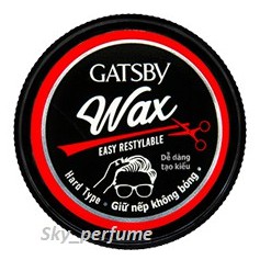 Wax Tạo Kiểu Tóc Gatsby Easy Restylable - Giữ Nếp Không Bóng 65g