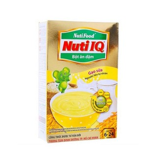 Bột ăn dặm Nuti IQ Gạo Sữa cho trẻ từ 6-24 tháng 200g
