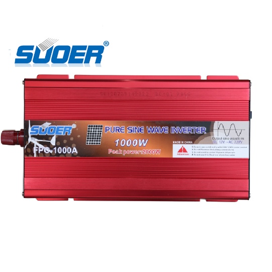 Bộ kich điện áp 12v ắc quy lên 220v 1000W FPC-1000A inverter Sin chuẩn chính hãng Suoer đúng công suất-Bảo Hành 12 thang