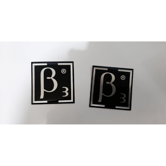 Tem dán thùng loa B3 nhựa dẻo vuông màu đen