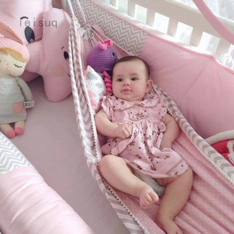 Võng Treo Chất Liệu Cotton Họa Tiết Hoạt Hình Dành Cho Bé