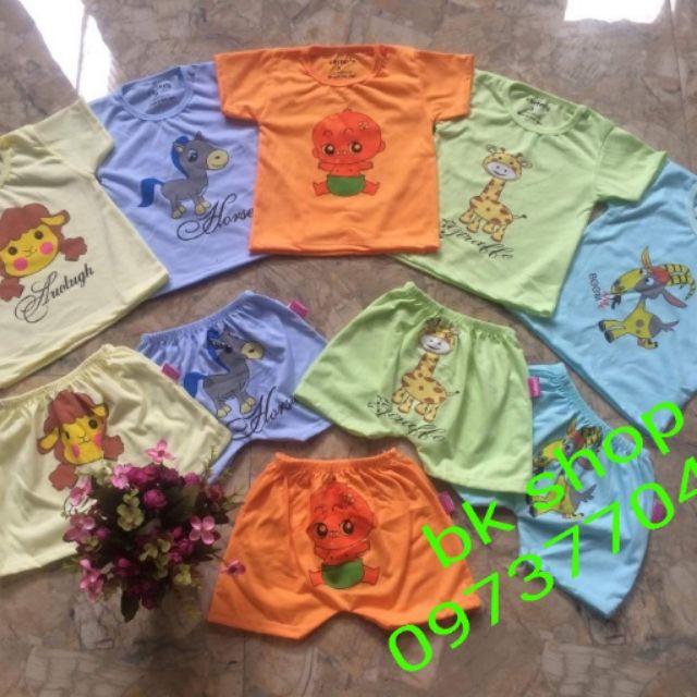 SET ĐỒ BÉ TRAI COMBO 25B CỘC COTTON