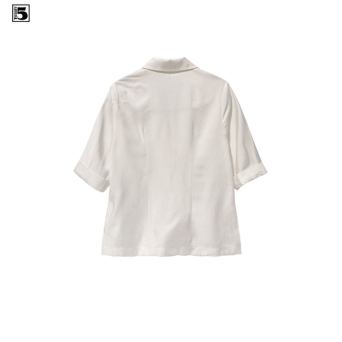 Áo blazer nữ tay ngắn hai hàng cúc xẻ sườn Twentyfive MV4