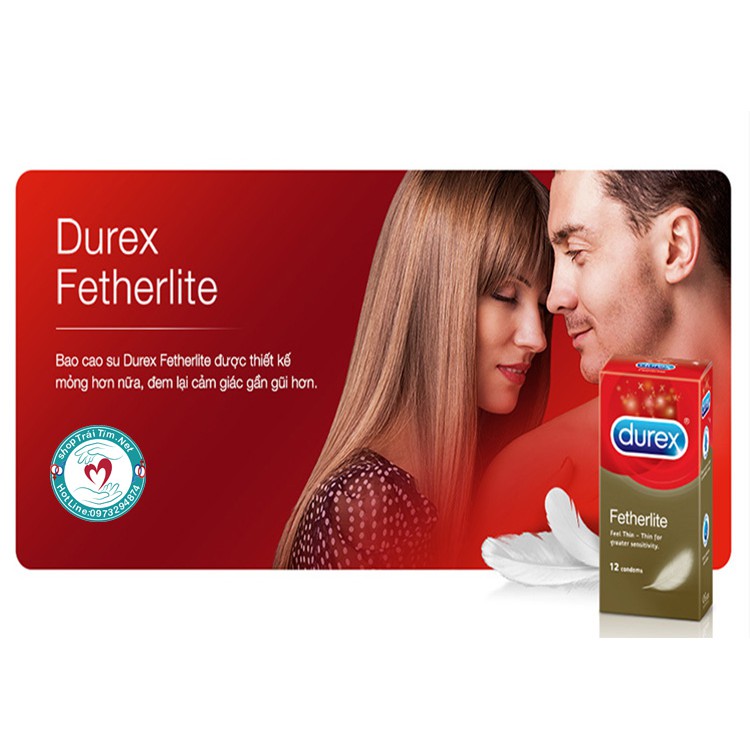 BAO CAO SU SIÊU MỎNG DUREX FETHERLITE ULTRA THIN FEEL CONDOMS EXTRA SENSITIVE 12 PACK