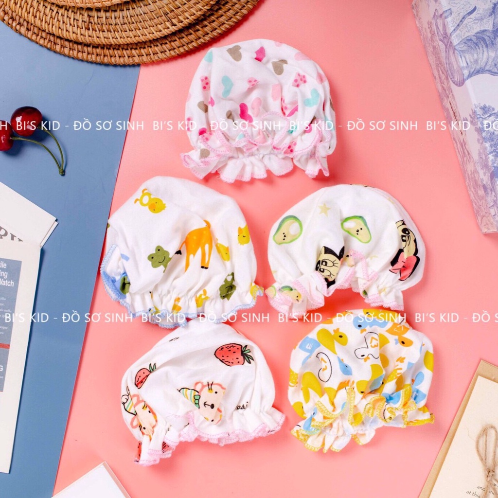 Mũ cho bé gái sơ sinh, mũ bèo xinh xắn đáng yêu cho bé | 0-6Kg |